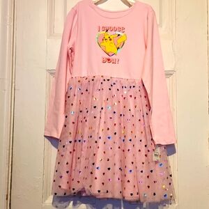 Pokémon Fluffy Youth Size XL, Long Sleve Dress